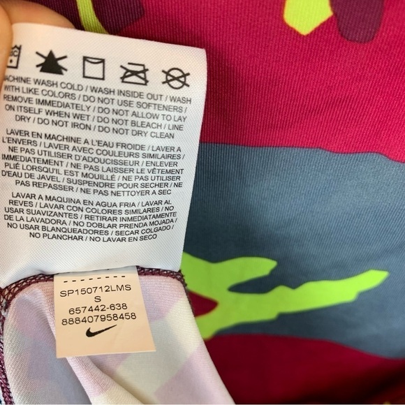 Nike Pro sz S Combat Neon Camo Fitted Hypercool Short Sleeve Men’s Tee T-Shirt - Picture 8 of 8